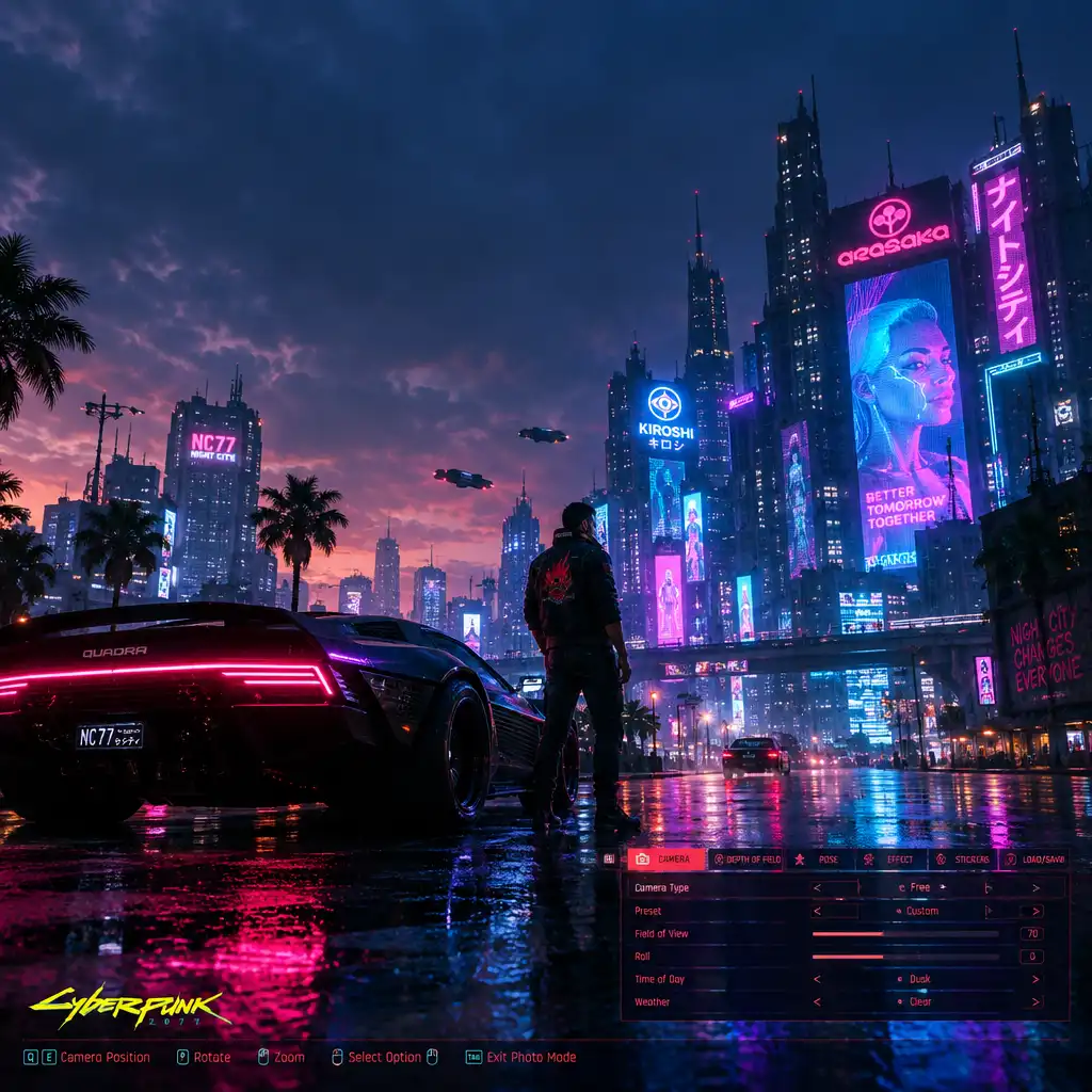 Neonowe ulice Night City